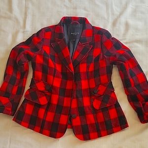 relativity short sz M buffalo plaid jacket